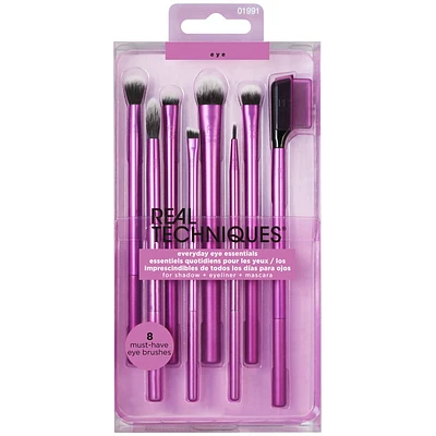 Real Techniques Everyday Eye Essentials Makeup Brush Kit - 8 piece