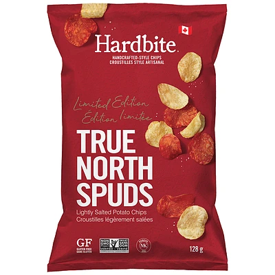 Hardbite Handcrafted-Style Chips True North Spuds - 128g