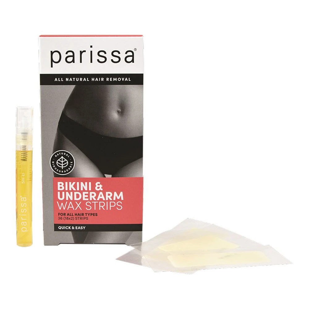 Parissa Bikini & Underarm Wax Strips - 36s