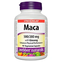 Webber Naturals Maca Energy Herbal Supplement - 500/200mg - 90s