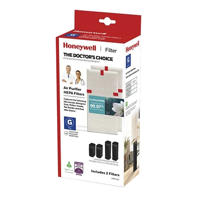 Honeywell HEPA Air Purifier Replacement Filters G - 2 pack - HRFG2C