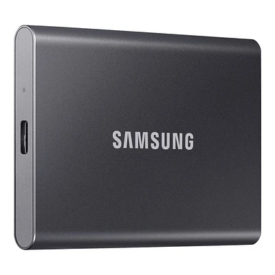 Samsung T7 Portable External SSD - Titan Gray - 2TB - MU-PC2T0T/AM