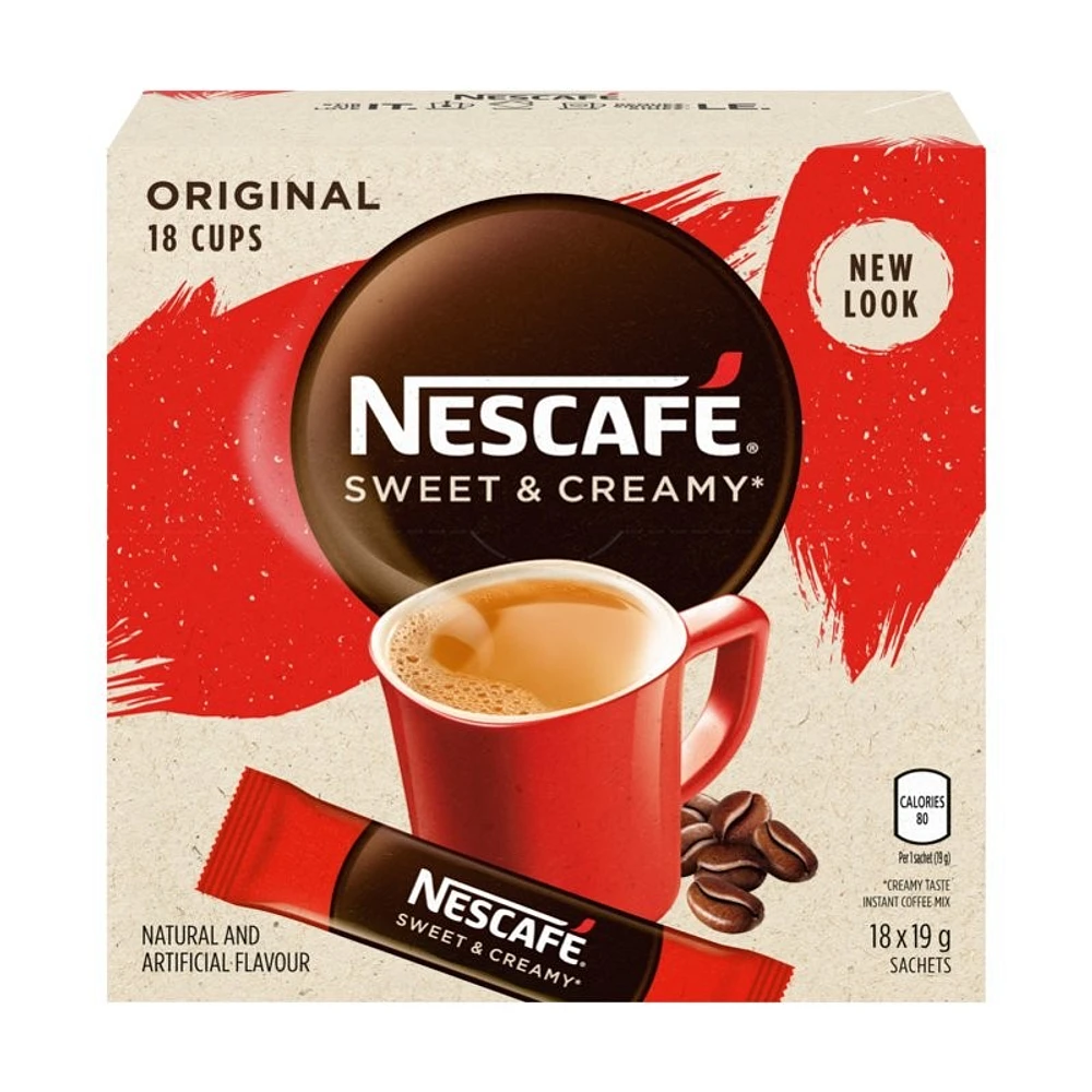 Nescafe Sweet and Creamy Original instant Coffee Mix - 18x19g