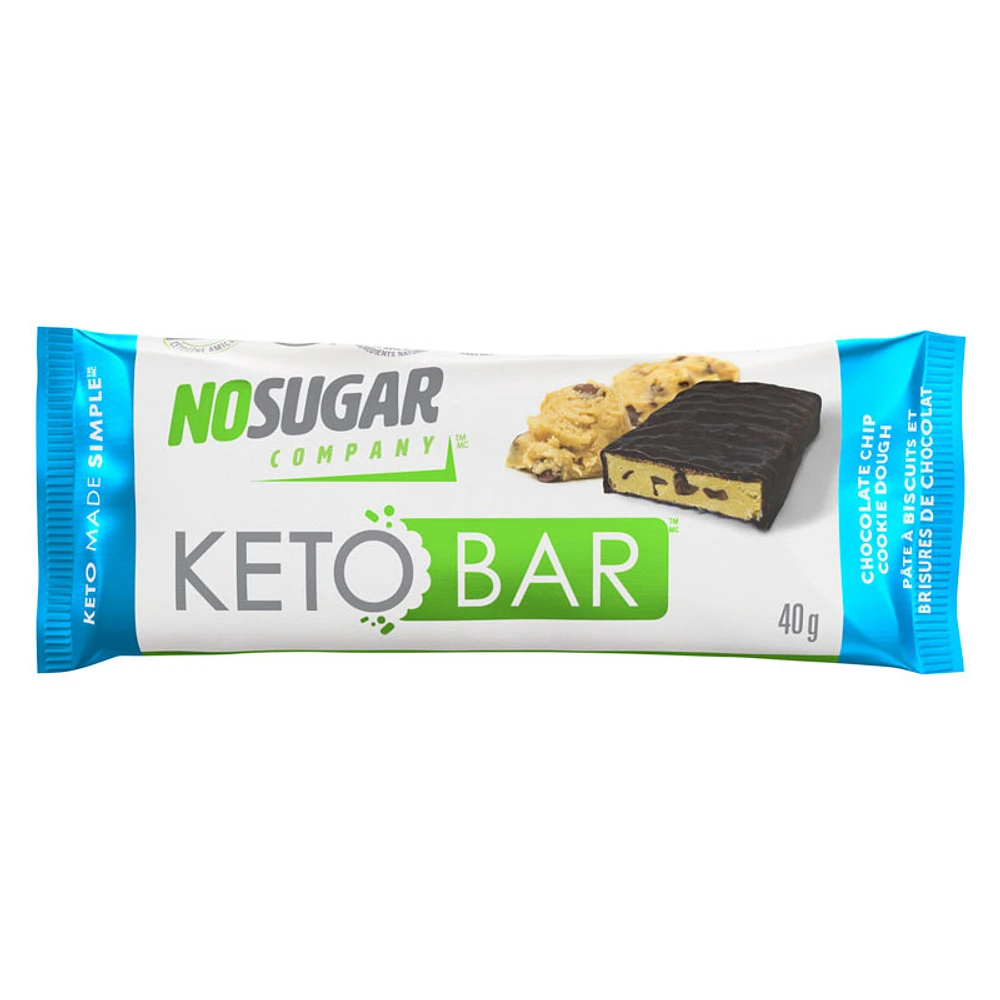 No Sugar Keto Bar - Chocolate Chip Cookie Dough - 40g