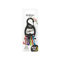 Nite Ize KeyRack+ - carabiner key ring - black