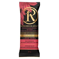 RossChocolates Sweetened with Stevia Bar - Milk Chocolate - 34g