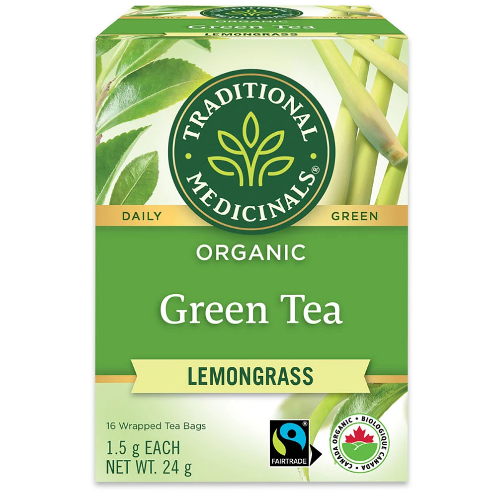 Traditional Medicinals Organic Green Tea - Lemongrass - 16's