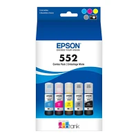 Epson Eco Tank 552 Multi Colour Ink Bottles - 5 Pack - T552920 