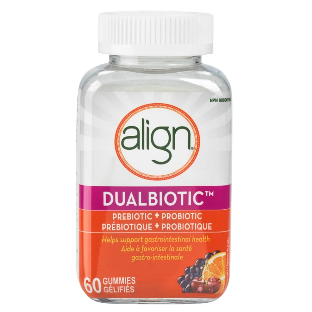 Align DualBiotic Prebiotic + Probiotic Gummies - 60s