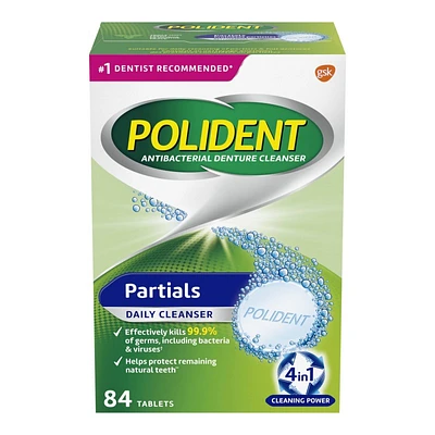 Polident Partials Daily Denture Cleanser Tablets - 84's