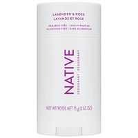 Native Deodorant Stick - Lavender and Rose - 75g