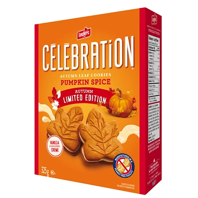 Leclerc Celebration Autumn Leaf Cookies - Pumpkin Spice - 325g