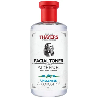 THAYERS Facial Toner Alcohol-Free - Witch Hazel with Aloe Vera Formula - Unscented - All Skin Types - 355mL