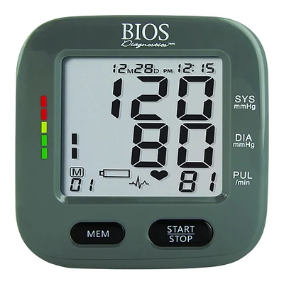 BIOS Diagnostics Precision Series 4.0+ Blood Pressure Monitor - Silver - BD323