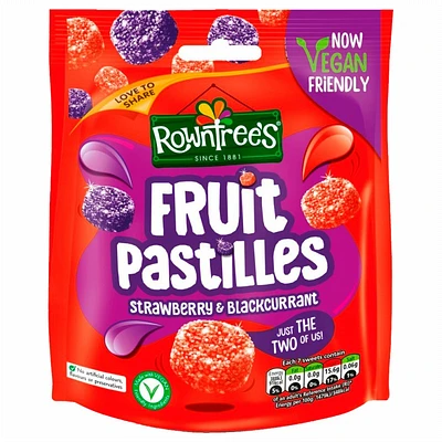 Rowntrees Fruit Pastilles - Strawberry & Blackcurrant - 143g