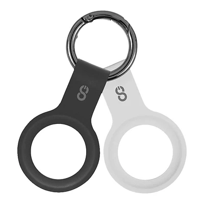 Logiix Silicone Tag for Apple AirTag - Black/White