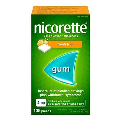 Nicorette Fresh Fruit Gum - 2mg