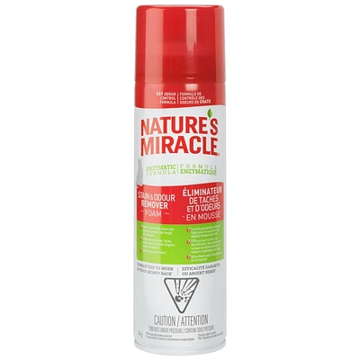 Nature's Miracle Cat Stain & Odour Remover Foam - 496g