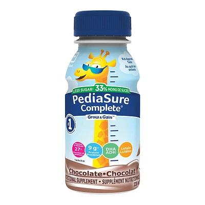 PediaSure Complete Reduced Sugar Nutritional Supplement - Chocolate - 4 x 235ml