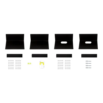 Hangman Surround Sound Mounting Kit - Black - HANGSSMK