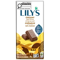 Lilly's Creamy Milk Chocolate Bar - 36% Cocoa - 85g