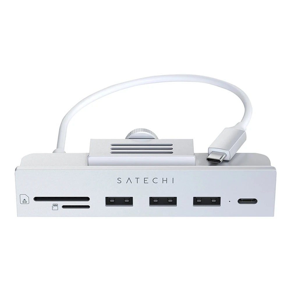 Satechi USB-C Clamp Hub for iMac - White