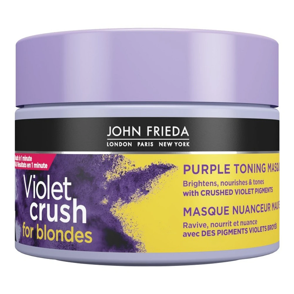 John Frieda Violet Crush for Blondes Purple Toning Mask - 250ml