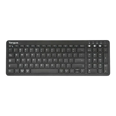 Targus Midsize Antimicrobial Multi-Device Bluetooth Keyboard - Black - AKB863US