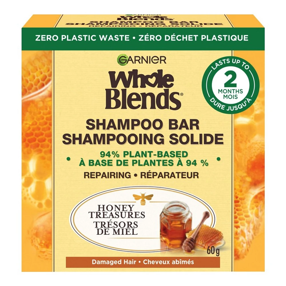 Garnier Whole Blends Repairing Shampoo Bar - Honey Treasures - 60g