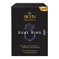 SKYN Intimate Accessories Vibrating Ring and Sensual Massager - Dual Ring - 00011