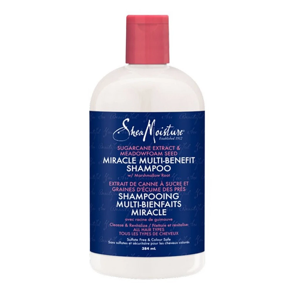 SheaMoisture Sugarcane Extract and Meadowfoam Seed Miracle Multi-Benefit Shampoo - 384ml