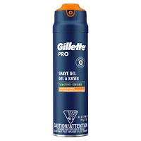 Gillette Pro Sensitive Skin Shave Gel - 7oz / 198g