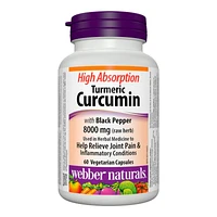 Webber Naturals High Absorption Turmeric with Black Pepper Capsules - 60's