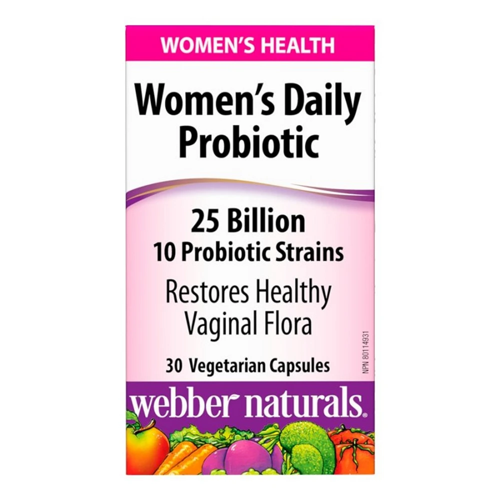 Webber Naturals Women's Health 25 Billion Daily Probiotic - 30s