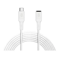 LOGiiX Piston Connect USB-C Male to Female Extension Cable - White