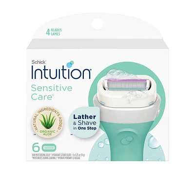 Schick Intuition Women's Razor Refills - Sensitive Care - 6's