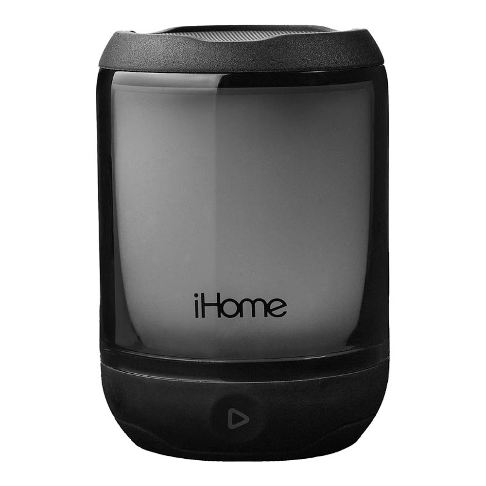 iHome Play Mini Rechargeable Colour-Changing Waterproof Bluetooth Speaker - Black - iBT800B