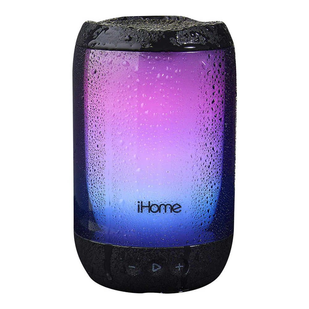 iHome PlayGlow+ Bluetooth Rechargeable Speaker - Black - IBT820B