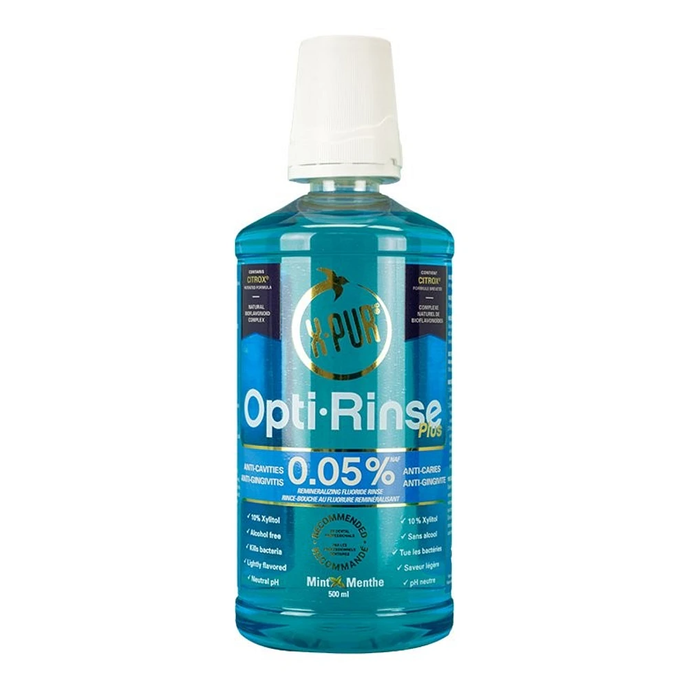 X-PUR Opti-Rinse Plus Remineralizing Fluoride Mouth Rinse - 500ml