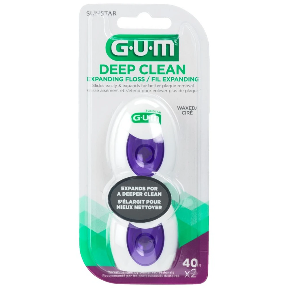 G.U.M Deepclean Expanding Dental Floss - 2X40m