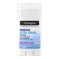 Neutrogena Ultra Sheer SPF 50 Face and Body Mineral Sunscreen Stick - 42g