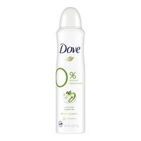 Dove Zero Percent Aluminum Deodorant Spray - Cucumber and Green Tea - 113g