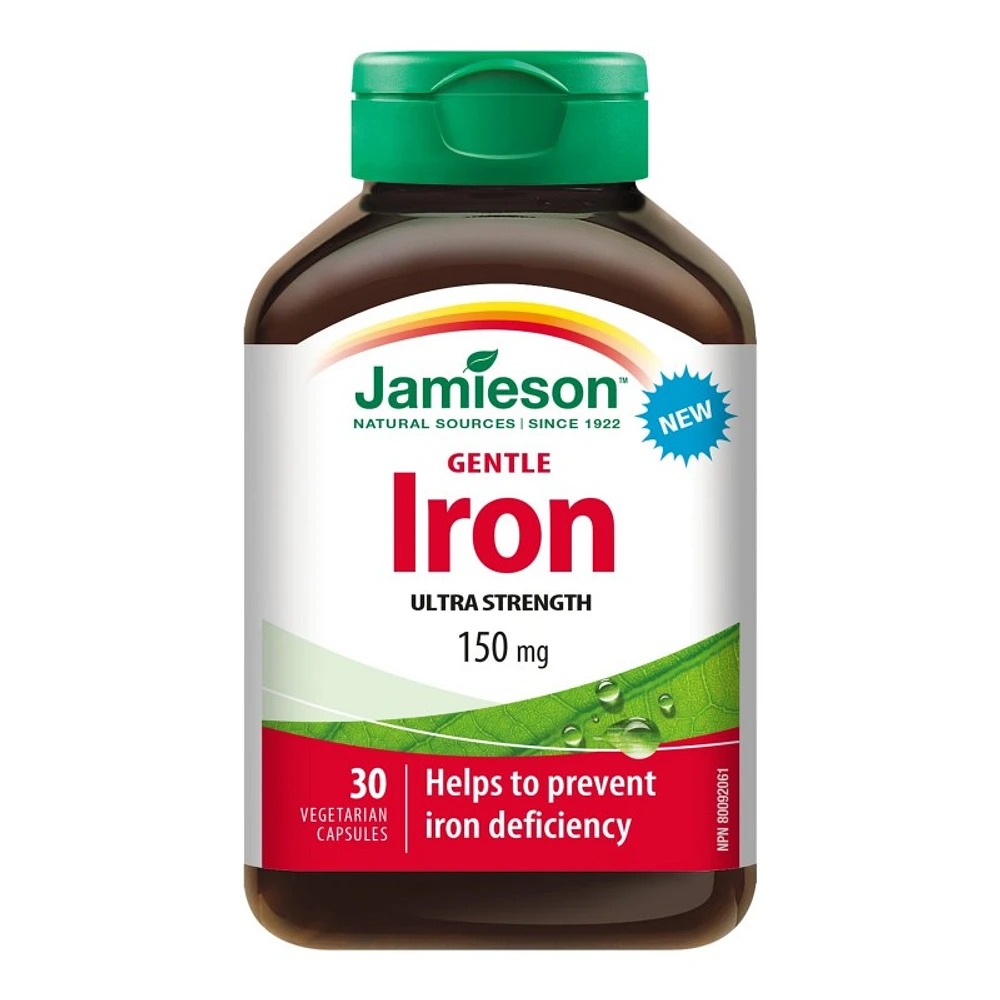 Jamieson Ultra-Strength Iron Supplement 150mg - 30's