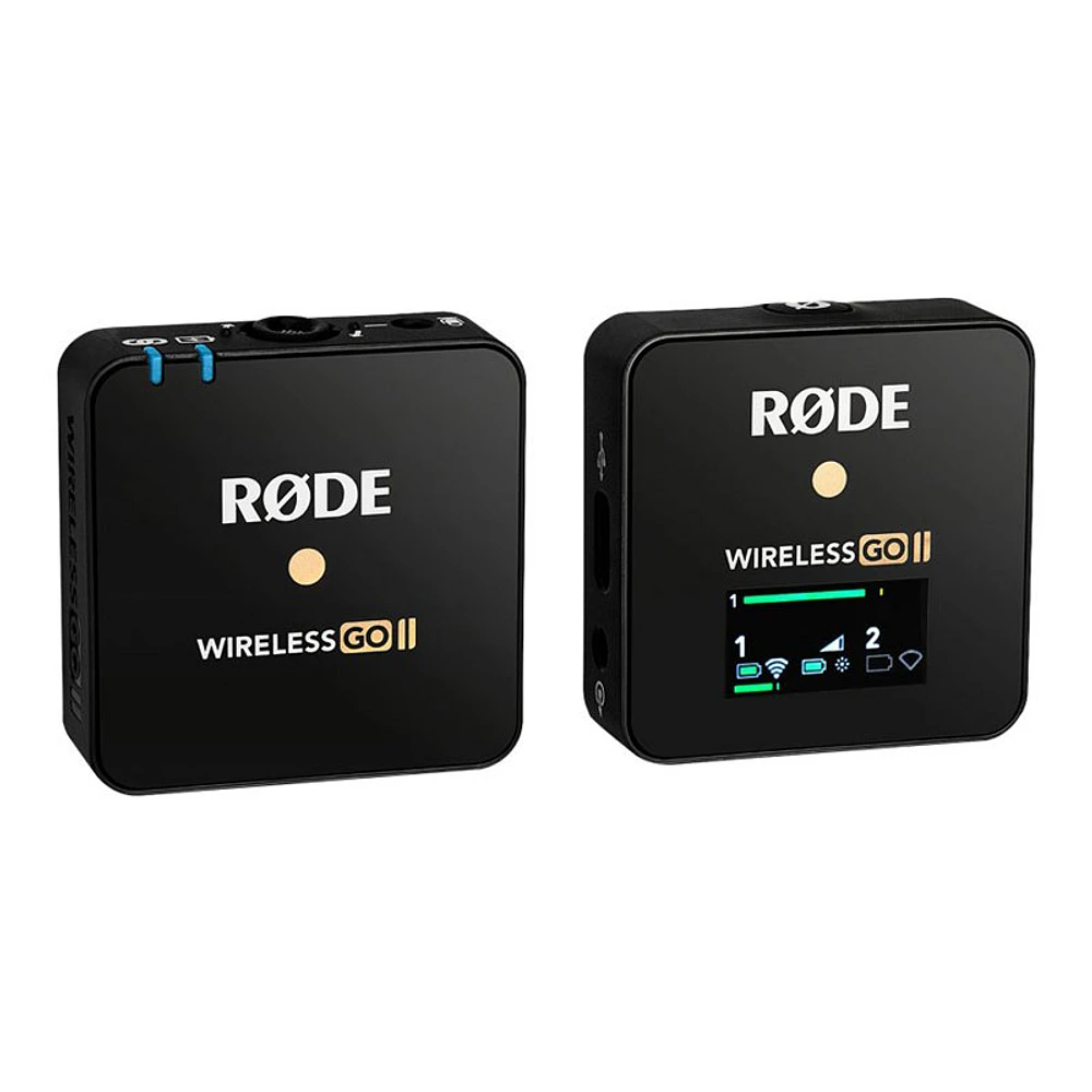 Rode Wireless GO II Digital Microphone System - Black - ROD-WIRELESSGO2SINGLE