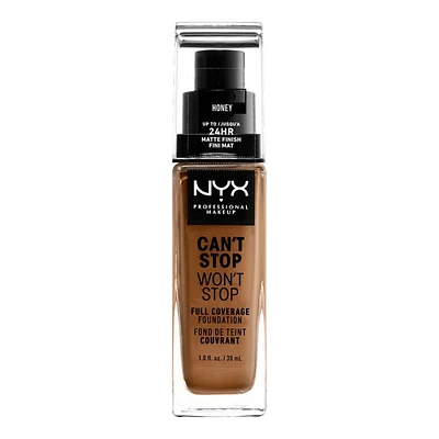 NYX Professional Makeup Can't Stop Won't Stop Full Coverage Foundation - Honey