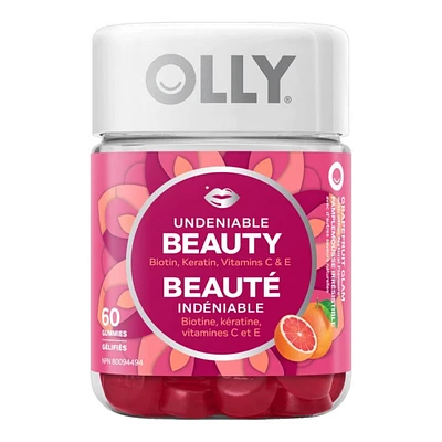 OLLY Undeniable Beauty Dietary Supplements - Grapefruit Glam - 60's