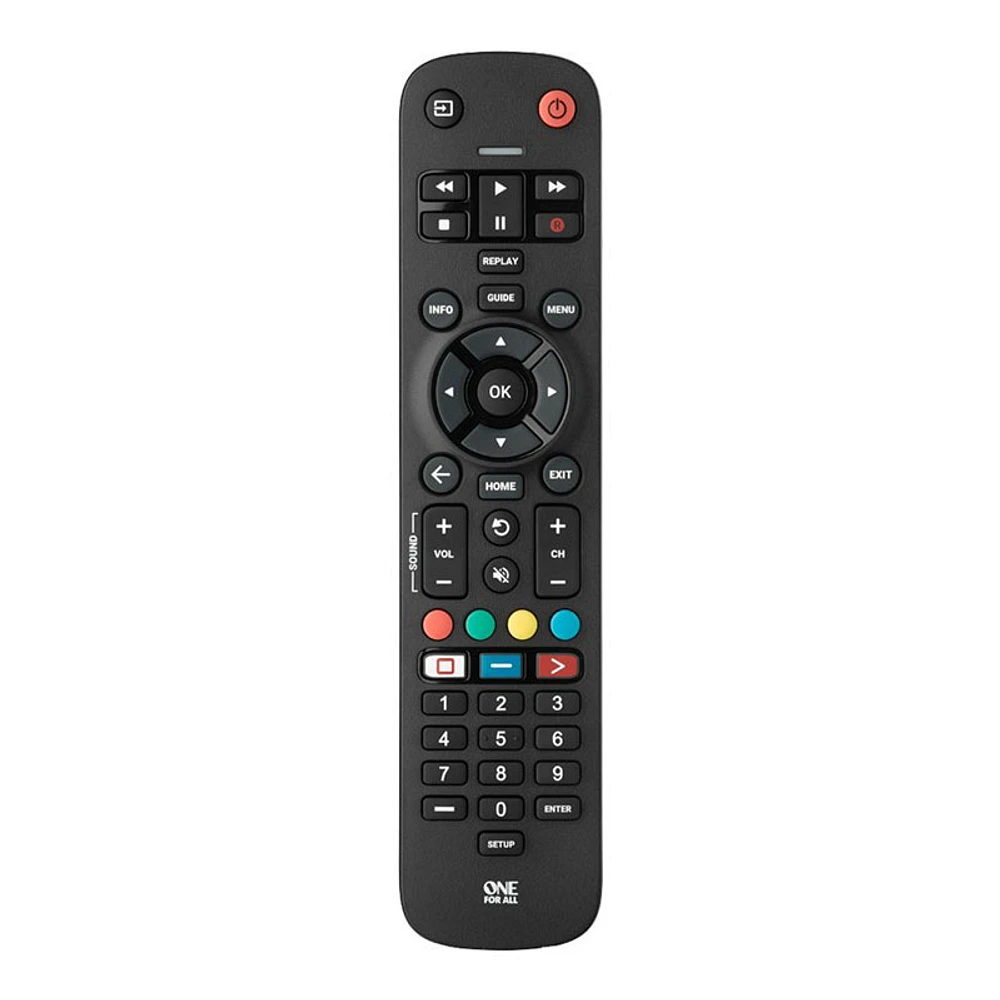 One For All Essential TV Remote Control - Black - URC3610