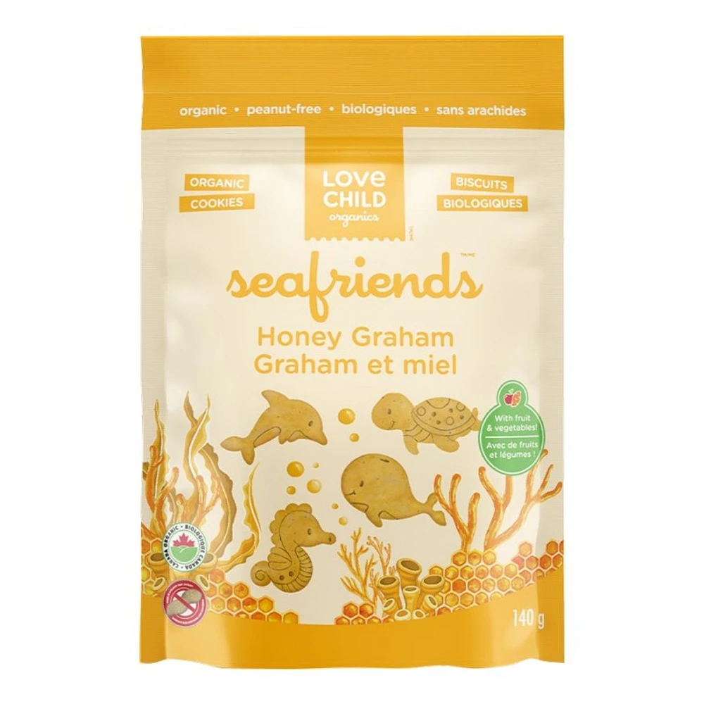 Love Child Organics Sea Friends Cookies - Honey Graham - 140g