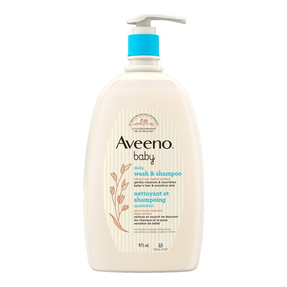 Aveeno Baby Wash and Shampoo - 975ml