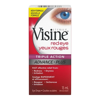 Visine Triple Action Advance Plus Drops - 15ml